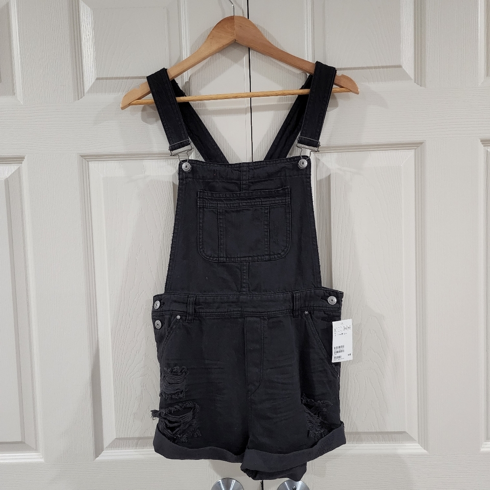 H&M Overall Shorts Size 8 NWT
